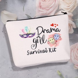 MEIKIUP Drama Gift Theater Actress Makeup Bag Theater Comedy Tragedy Masks Gift Drama Mama Gift (Drama bag)
