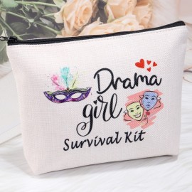 MEIKIUP Drama Gift Theater Actress Makeup Bag Theater Comedy Tragedy Masks Gift Drama Mama Gift (Drama bag)