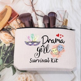 MEIKIUP Drama Gift Theater Actress Makeup Bag Theater Comedy Tragedy Masks Gift Drama Mama Gift (Drama bag)
