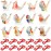 Hedume Set of 12 Ceramic Bird Whistles, Bird Water Whistles, Bird Call Whistle for Water and Bath Play Fun, Birthday Gift, Easter Gift