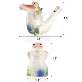 Hedume Set of 12 Ceramic Bird Whistles, Bird Water Whistles, Bird Call Whistle for Water and Bath Play Fun, Birthday Gift, Easter Gift