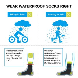 DexShell Waterproof Socks for Men & Women, Hiking Walking Outdoor Gear in Cold Wet Weather, Cotton Inners with Breathable PFOA-free Membrane, Unisex LG, JBB Black