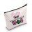 MEIKIUP Sorority Makeup Bag Pink and Green Shoulder Bag Greek Sorority Gift Sorority Paraphernalia Gifts (Pretty bag)