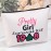 MEIKIUP Sorority Makeup Bag Pink and Green Shoulder Bag Greek Sorority Gift Sorority Paraphernalia Gifts (Pretty bag)