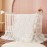 Brandream Boho Bohemian Girl Baby Nursery Crib Bed Skirt Dust Ruffle - Neutral Solid Color Beige Cream Off White Farmhouse Chic 100% Washed Cotton Ruffle
