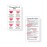 Boutique Marketing LLC Spanish Lip Blush Aftercare Card | Micropigmentacin de Labios | 50 Pack | 2 x 3.5in inches Business Card | White with Red Lips Design, LIP-SB-W-457