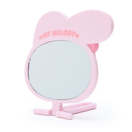 SANRIO My Melody Folding Hand Mirror, Oval, Tabletop Mount, Home Mirror, Bathroom Mirror