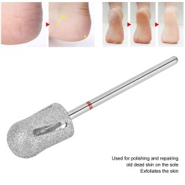 Pedicure Drill Bits for Feet,Pedicure Skin Bit,Pedicure Drill Bit Safety Enough to Use,Stainless Steel Pedicure Drill Bit for Foot Calluses,Foot Nail Drill Bit Polishing Head Accessories(A1F)