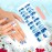 Kalolary Snowflake Gel Nail Strips, Winter Full Wraps Stickers, White Christmas Tree Real Gel Nail Polish Wraps New Year Nail Art Design for Women Girl