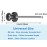 4Pcs Universal Baby Gate Threaded Spindle Rod, M8 (8mm) Replacement Bolt Part for Baby & Pet Pressure Mounted Safety Gates, Extra Long Baby Tension Gate Extender (Black)