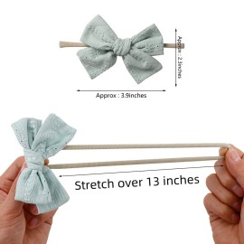 KIDOCHEESE Baby Girl Bows and Headbands Nylon Hair Bows Hairbands Hair Accessories for Newborn Infant Toddlers Kids
