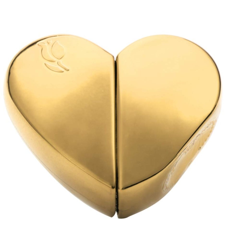 Heart Shaped Perfume Atomizer, Portable Mini Atomizer Refillable Perfume Bottle for Home and Travel (Gold)