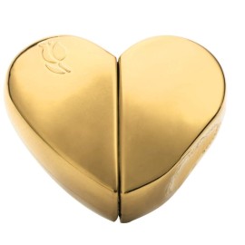 Heart Shaped Perfume Atomizer, Portable Mini Atomizer Refillable Perfume Bottle for Home and Travel (Gold)