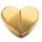 Heart Shaped Perfume Atomizer, Portable Mini Atomizer Refillable Perfume Bottle for Home and Travel (Gold)