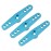 3Pack ShareGoo Aluminum Alloy 25T Servo Horn Double Arm Steering Arms Compatible with Futaba Savox Power HD HSP MG995 Servos Motor 1/8 1/10 RC Car Buggies (Blue)