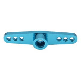 3Pack ShareGoo Aluminum Alloy 25T Servo Horn Double Arm Steering Arms Compatible with Futaba Savox Power HD HSP MG995 Servos Motor 1/8 1/10 RC Car Buggies (Blue)