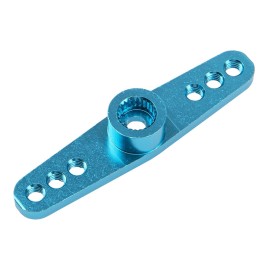 3Pack ShareGoo Aluminum Alloy 25T Servo Horn Double Arm Steering Arms Compatible with Futaba Savox Power HD HSP MG995 Servos Motor 1/8 1/10 RC Car Buggies (Blue)