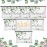 8 Pcs Bridesmaid Makeup Bag Matron of Honor Gifts Bridal Bag for Bridal Wedding Party Gift(Fresh Pattern)