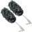 2PACK Charcoal Fiber Exfoliating Loofah luffa loofa Bath Back Brush On a Stick - Long Handle with Radian is Ergonomic for Men and Women - Shower Sponge Body Back Scrubber