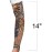 ArtCreativity Vintage Print Tattoo Sleeves, 12 Pairs, Fake Tattoos for Kids and Adults, Temporary Tattoo Arm Sleeves Made of Soft Fabric, Rockstar Halloween Costume Accessories for Boys and Girls