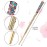 PAGOW Hair Sticks, 3pcs Rhinestone Crystal Hairpin, Traditional Chinese Hair Accessory for Long Hair, Wedding Hair Accessory Jewelry (Colorful)