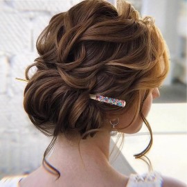 PAGOW Hair Sticks, 3pcs Rhinestone Crystal Hairpin, Traditional Chinese Hair Accessory for Long Hair, Wedding Hair Accessory Jewelry (Colorful) PAGOW Hair Sticks, 3pcs Rhinestone Crystal Hairpin, Traditional Chinese Hair Accessory for Long Hair, Wedding Hair Accessory Jewelry (Colorful)