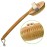 Premium Vegan Dry Brush by Zen Me, Exfoliate with Firm Cactus Bristles for Cellulite and Lymphatic, Body Scrub Brush for Vegan Skincare, with Detox eBook Gift