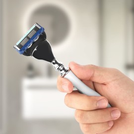 Linkidea Razor Handle, Men\'s Shaving Razor Replacement Handle Compatible with Fusion 5 Proshield & Proglide Blade Refill