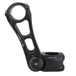 CXWXC Adjustable MTB Stem 31.8mm 70 Degree - 90/110/145mm Bike Stem Riser for Handlebar - Aluminum Alloy Mountain Bike Handlebar Riser Extender for MTB Road City Bike Bicycle (31.8 x 145mm)