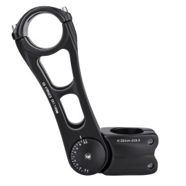 CXWXC Adjustable MTB Stem 31.8mm 70 Degree - 90/110/145mm Bike Stem Riser for Handlebar - Aluminum Alloy Mountain Bike Handlebar Riser Extender for MTB Road City Bike Bicycle (31.8 x 145mm)