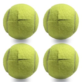 Tennis Balls for Walkers 4 Pack, RMASCOV Precut Tennis Balls for Walkers,Walker Balls Tennis Ball for Chair Legs(Yellow)