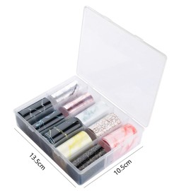 WOKOTO 10 Rolls Marble Design Nail Transfer Foils Kit for Women Nails Nail Foil Nail Art Full Nail Wraps Transfer Nail Stickers Decals for Foil Art Nail Art Decorations Stickers (1.57inch39.4inch) WOKOTO 10 Rolls Marble Design Nail Transfer Foils Kit for Women Nails Nail Foil Nail Art Full Nail Wraps Transfer Nail Stickers Decals for Foil Art Nail Art Decorations Stickers (1.57inch39.4inch)