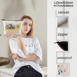 LEVLO Brooklyn 99 TV Show Cosmetic Makeup Bag - 99TH Precinct NY Fans Gift - Zipper Pouch Merchandise