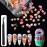 BAIYIYI Candy Decor for Nails Multi Shape Resin Candy Sweet Charms 3D Cute Slime Charms Beads Flatback Dessert Ice Cream Design for DIY Nail Art Craft Accessories with Tweezers(100 Pieces)