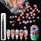 BAIYIYI Candy Decor for Nails Multi Shape Resin Candy Sweet Charms 3D Cute Slime Charms Beads Flatback Dessert Ice Cream Design for DIY Nail Art Craft Accessories with Tweezers(100 Pieces)