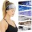 Huachi Headbands for Women Athletic Sweat Bands Tie Dye, Boho Head Bands for Workout Running Yoga Sports, Wide Turban Head Wrap for Thick Fine Hair Fashion Summer Hair Accessories, 6 Pack