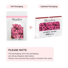 MelodySusie 100 Pcs Nail Drill Bits Sanding Bands for Nail Drill 120 Medium Grit Nail File Sanding Bands for Acrylic Nails Gel Manicures and Pedicure MelodySusie 100 Pcs Nail Drill Bits Sanding Bands for Nail Drill 120 Medium Grit Nail File Sanding Bands for Acrylic Nails Gel Manicures and Pedicure