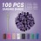 MelodySusie 100 Pcs Nail Drill Bits Sanding Bands for Nail Drill 180 Fine Grit Nail File Sanding Bands for Acrylic Nails Gel Manicures and Pedicure