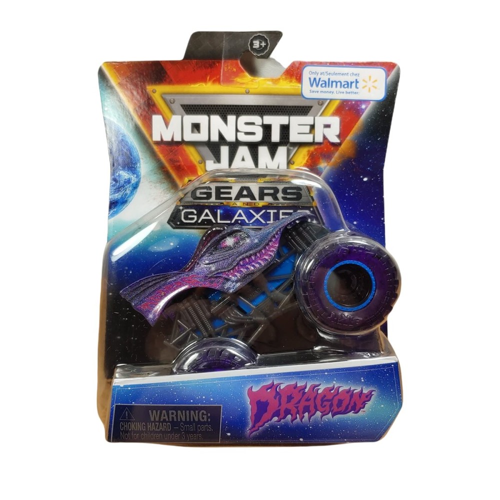 Monster Jam Dragon, Gears and Galaxies (1:64 Scale), Multicolor
