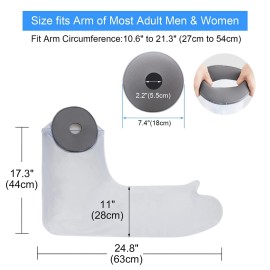 Waterproof Full Arm Cast Covers for Shower Adult, Watertight Cast Covers for Shower Arm after Surgery, Reusable Cast Protector Shower Sleeve for Bandage Dressing Wound, Reusable Waterproof Full Arm Cast Covers for Shower Adult, Watertight Cast Covers for Shower Arm after Surgery, Reusable Cast Protector Shower Sleeve for Bandage Dressing Wound, Reusable