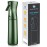 Hula Home Continuous Spray Bottle for Hair (10.1oz/300ml) Empty Ultra Fine Plastic Water Mist Sprayer - For Hairstyling, Cleaning, Salons, Plants, Essential Oil Scents & More - Green