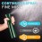 Hula Home Continuous Spray Bottle for Hair (10.1oz/300ml) Empty Ultra Fine Plastic Water Mist Sprayer - For Hairstyling, Cleaning, Salons, Plants, Essential Oil Scents & More - Green