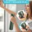 Hula Home Continuous Spray Bottle for Hair (10.1oz/300ml) Empty Ultra Fine Plastic Water Mist Sprayer - For Hairstyling, Cleaning, Salons, Plants, Essential Oil Scents & More - Green