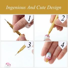 305 Pieces Dangle Nail Piercing Charms ABC Letter Set Alphabet Mini A-Z Letter Charms Alphabet Charms Initial Pendant Nail Jewelry Rings with Nail Piercing Tool Hand Drill for Tips (Silver, Gold)