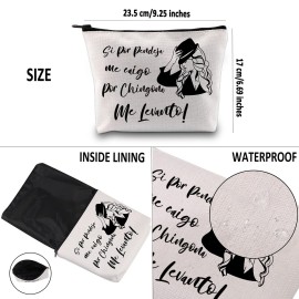 G2TUP Music Lover Makeup Bag Cosmetic Bag with Zipper Latina AF Gift for Fans