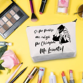 G2TUP Music Lover Makeup Bag Cosmetic Bag with Zipper Latina AF Gift for Fans