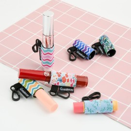 6 Pack Compact Clip-On Lipstick Holder Premium Release Clip Neoprene Sleeve Lip Balm with Clip Fits Most Standard Lip Balm, Large 6 Pack Compact Clip-On Lipstick Holder Premium Release Clip Neoprene Sleeve Lip Balm with Clip Fits Most Standard Lip Balm, Large