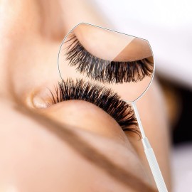 2 Pieces Lash Mirror for Eyelash Extensions Large Square Stainless Steel Eyelash Mirror Lash Tools(White) 2 Pieces Lash Mirror for Eyelash Extensions Large Square Stainless Steel Eyelash Mirror Lash Tools(White)