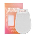 SAERO Exfoliating Glove (1pc) - 100% Vegan Viscose Body Scrub Glove - Traditional Kessa Korean Washcloth - Ideal for Self-Tan Removal & Keratosis Pilaris Treatment