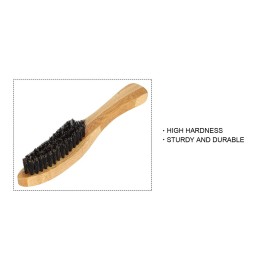 Beard and Moustache Brush,Beard Grooming Brushfor Men,Facial Hair Comb with Handle Straightens and Promotes